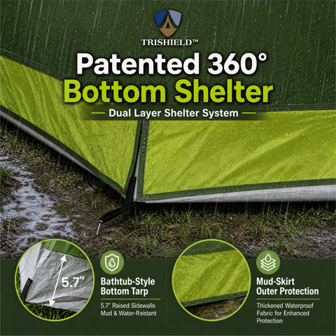 12 Person Camping Tent 16x11FT All-Weather Large Family Cabin Tent with 3 Rooms and 6 Mesh Windows