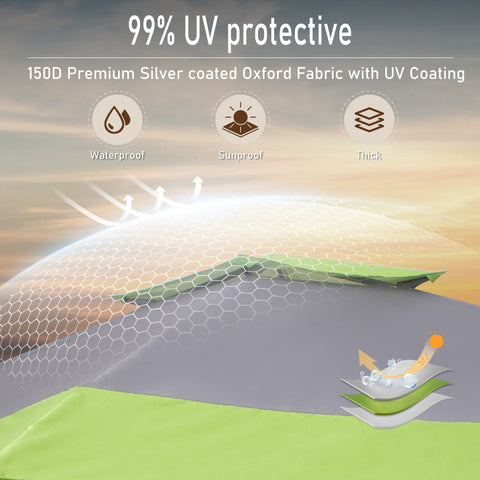13' x 13' Pop-up Instant Shelter Outdoor Canopy with Wheeled Bag