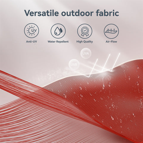 10ft 3 Tier Auto-tilt Patio Umbrella with Solar Powered LED Lights