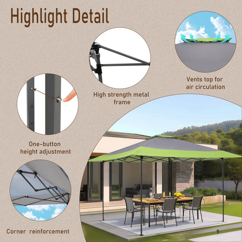 13' x 13' Pop-up Instant Shelter Outdoor Canopy with Wheeled Bag