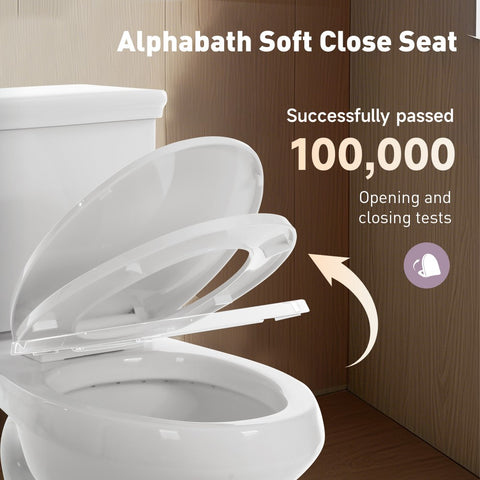 Two-piece Single/Dual Flush 17" Elongated Standard Bathroom Toilet