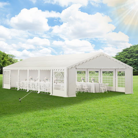 20'x40' Tent for Party Large Wedding Birthday Party Event Canopy Shelters with Heavy Duty Design Includes Carry Bag