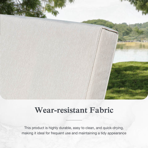 4-Seater Outdoor Conversation Sofa Set with Woodgrain Side Table