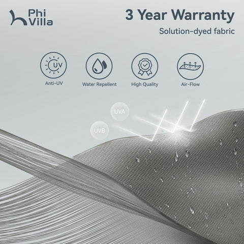 Extra Large Patio Cantilever Umbrella with 7 Tilt & 360° Rotation for Garden and Pool