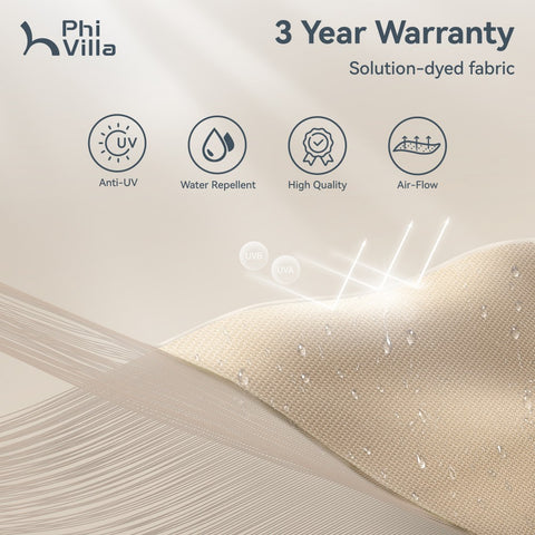 Extra Large Patio Cantilever Umbrella with 7 Tilt & 360° Rotation for Garden and Pool