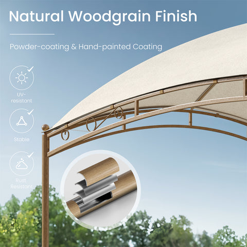 Stylish 10' X 13' Patio Canopy Tent for Outdoor Relaxation and Barbecues