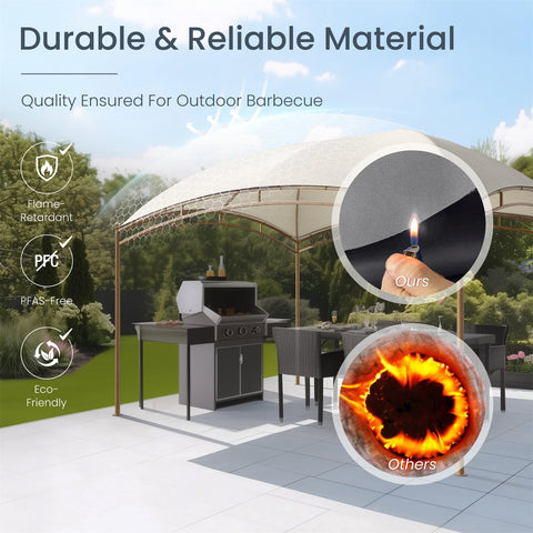 Stylish 10' X 13' Patio Canopy Tent for Outdoor Relaxation and Barbecues