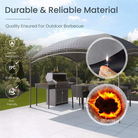 Stylish 10' X 13' Patio Canopy Tent for Outdoor Relaxation and Barbecues