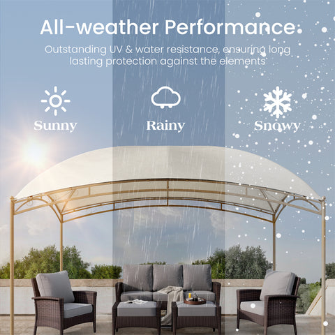 Stylish 10' X 13' Patio Canopy Tent for Outdoor Relaxation and Barbecues