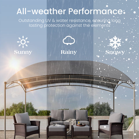 Stylish 10' X 13' Patio Canopy Tent for Outdoor Relaxation and Barbecues
