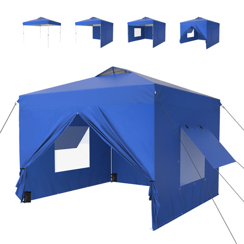 10'x10' Pop-up Tent with Vents Top for Camping Party and Barbecue