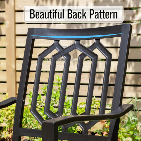 Textilene Patio Dining Chair with Steel Frame