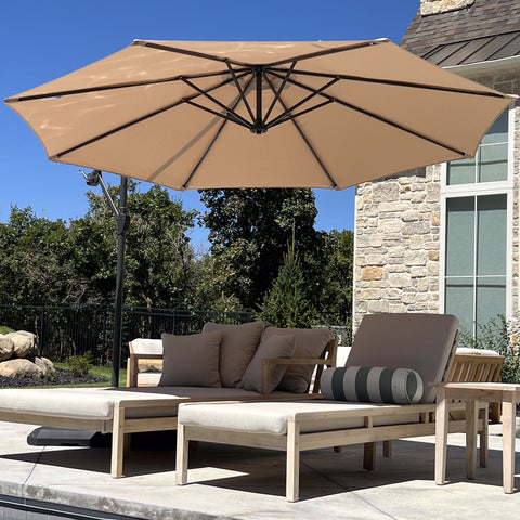 10ft Cantilever Umbrella with Base