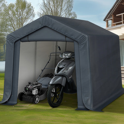 Outdoor Portable Storage Shelter Shed Garage with Vents Carport