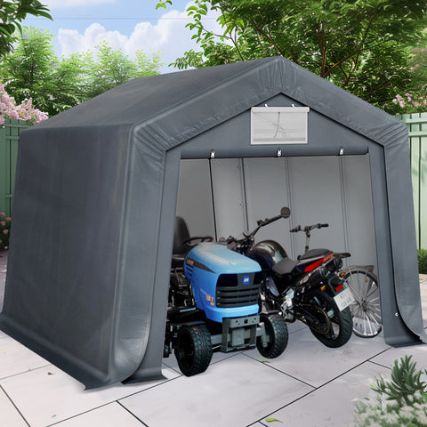 Outdoor Portable Storage Shelter Shed Garage with Vents Carport