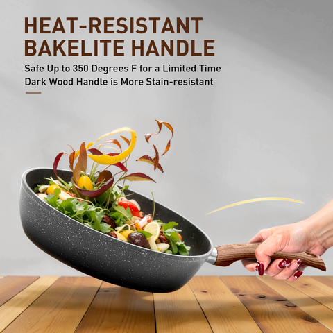 Kitchen Academy Ultimate 30 Pieces Granite-Coating Nonstick Induction Cookware Set for Easy Dinner Ideas