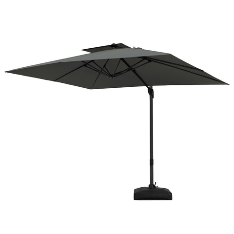 10ft Square/ Rectangular Patio Cantilever Offset Umbrellas for Garden, Pool
