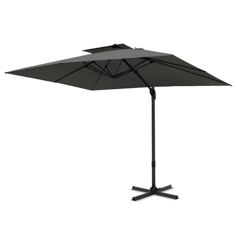 10ft Square/ Rectangular Patio Cantilever Offset Umbrellas for Garden, Pool