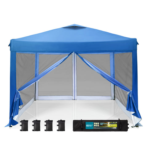 10'x10' Pop-up Tent with Vents Top for Camping Party and Barbecue