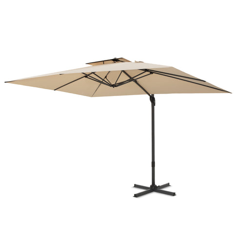 10ft Square/ Rectangular Patio Cantilever Offset Umbrellas for Garden, Pool