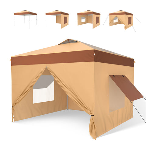 10'x10' Pop-up Tent with Vents Top for Camping Party and Barbecue