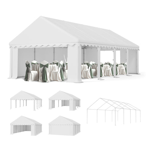 Party Tent Outdoor Gazebo Wedding Canopy with Multi-purpose