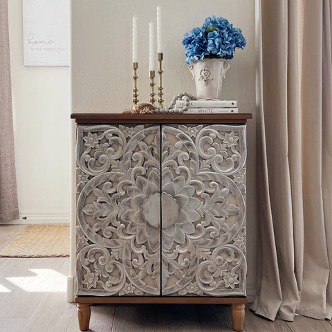 Vintage & Luxury Accent Storage Cabinet