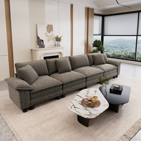 Cloud-Like Chenille Living Room Sofa Couch