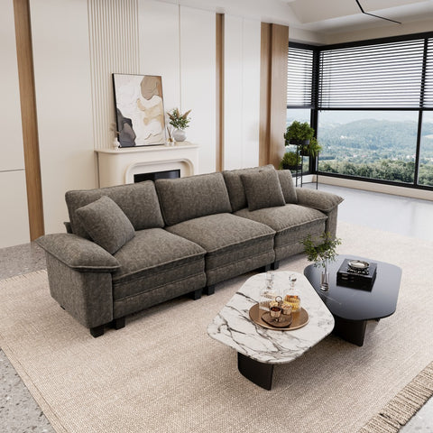 Cloud-Like Chenille Living Room Sofa Couch