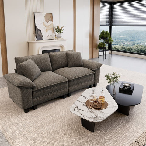 Cloud-Like Chenille Living Room Sofa Couch