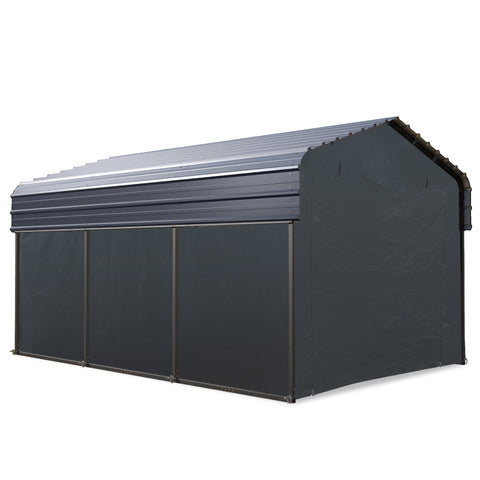 Heavy Duty Carport with Galvanized Steel Roof Multi-Purpose Shelter
