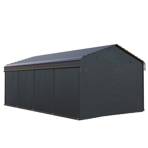 Heavy Duty Carport with Galvanized Steel Roof Multi-Purpose Shelter