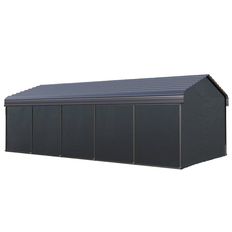 Heavy Duty Carport with Galvanized Steel Roof Multi-Purpose Shelter