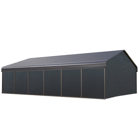 Heavy Duty Carport with Galvanized Steel Roof Multi-Purpose Shelter