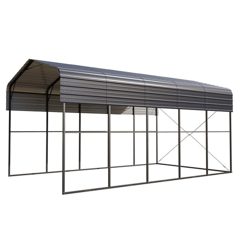 14ft Galvanized Heavy-Duty Outdoor Metal High RV Carports