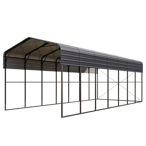 14ft Galvanized Heavy-Duty Outdoor Metal High RV Carports