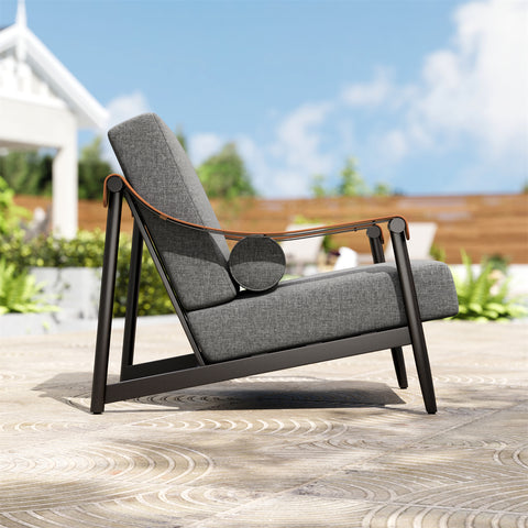 5-Seater Outdoor Conversation Sofa Set with Extra Thick Cushion and 2 Coffee Table