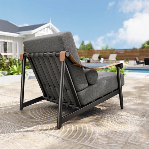 5-Seater Outdoor Conversation Sofa Set with Extra Thick Cushion and 2 Coffee Table