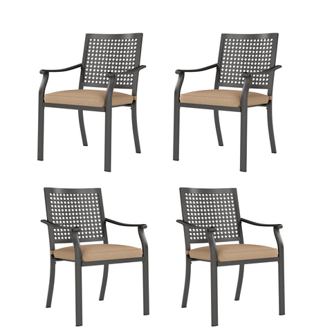 Patio Metal Dining Chairs for Garden Backyard