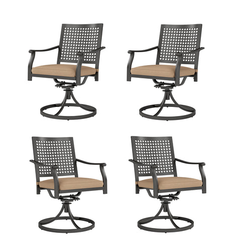 Patio Metal Dining Chairs for Garden Backyard