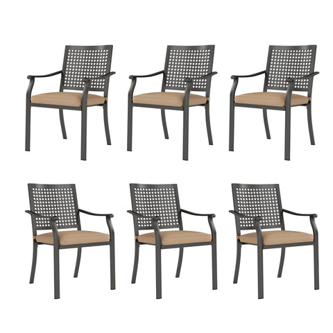 Patio Metal Dining Chairs for Garden Backyard