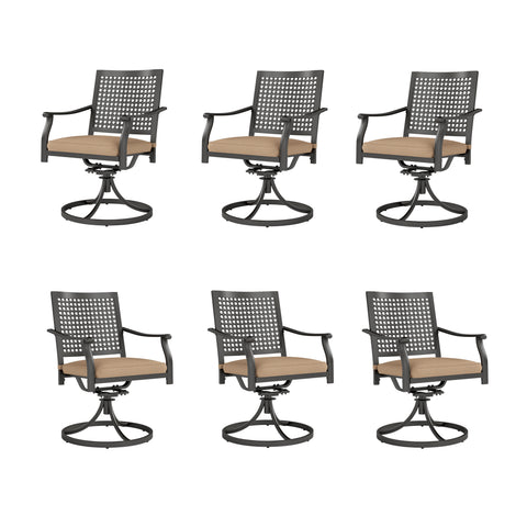 Patio Metal Dining Chairs for Garden Backyard