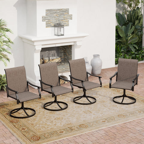 Fixed & Swivel Ergo Sling Patio Chairs
