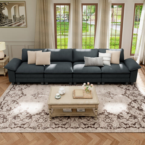 Cloud-Like Chenille Living Room Sofa Couch