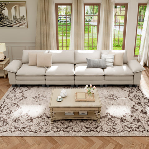 Cloud-Like Chenille Living Room Sofa Couch
