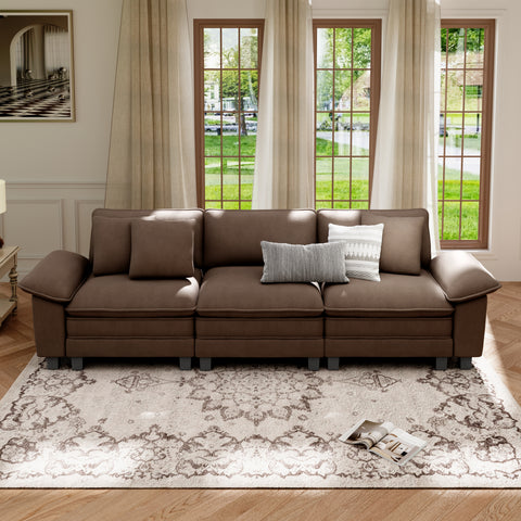 Cloud-Like Chenille Living Room Sofa Couch