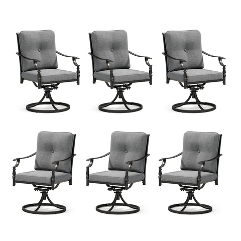 Vintage American Patio Dining Fixed & Swivel Chairs