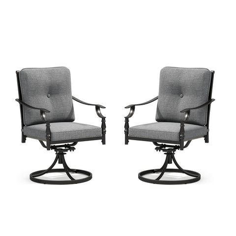 Vintage American Patio Dining Fixed & Swivel Chairs