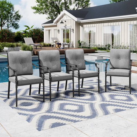 Vintage American Patio Dining Fixed & Swivel Chairs