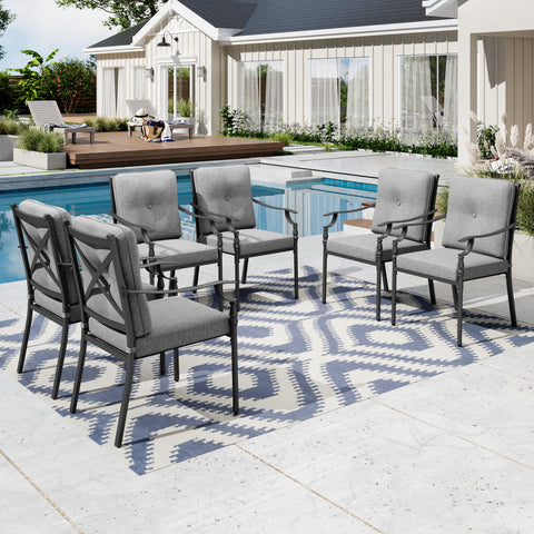 Vintage American Patio Dining Fixed & Swivel Chairs